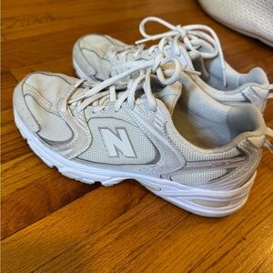 New Balance Women’s Gray and White Sneakers